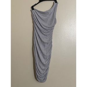 H&M One Shoulder Ruched Dress
